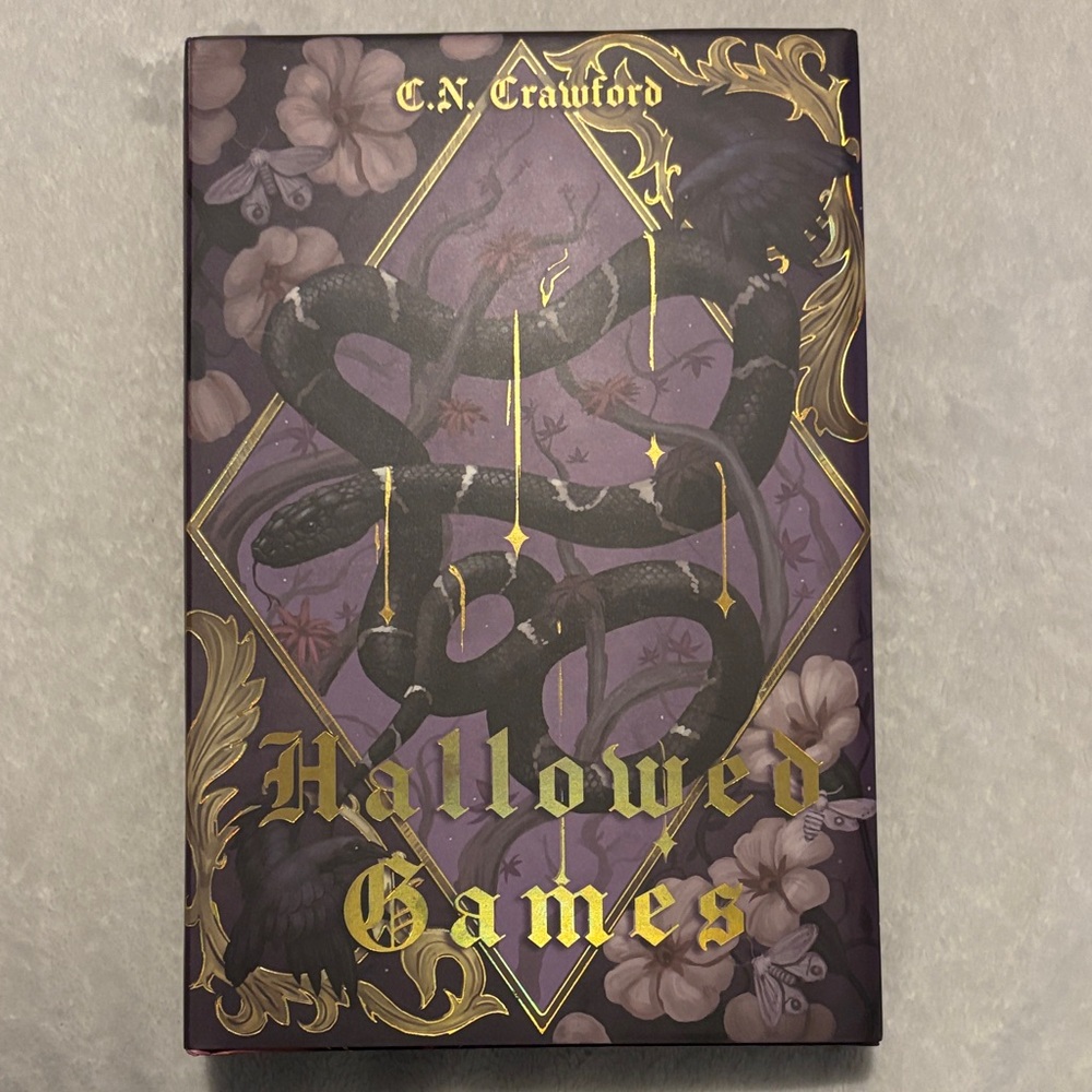 Hallowed Games by C.N Crawford - Purple and Gold Edition